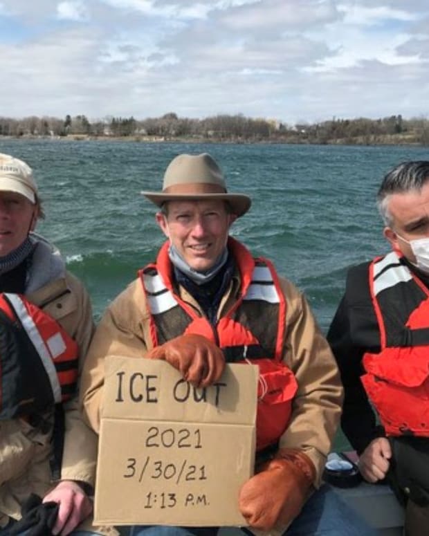 ice out lake minnetonka
