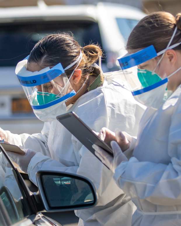 coronavirus, covid-19, drive-thru testing