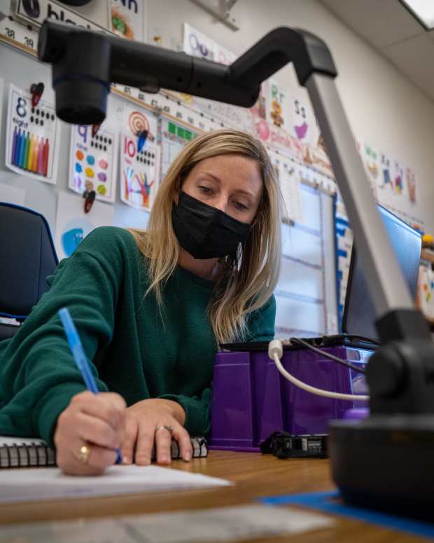 teacher, covid, masks, school
