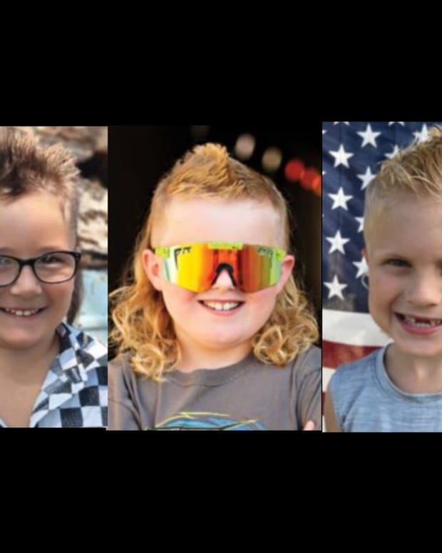 Kids competing in USA Mullet Championships