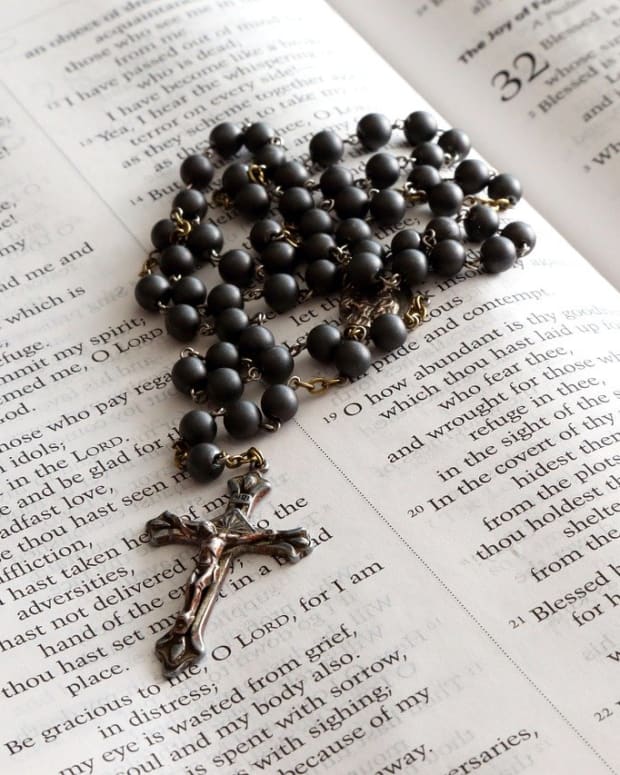 Catholic rosary beads