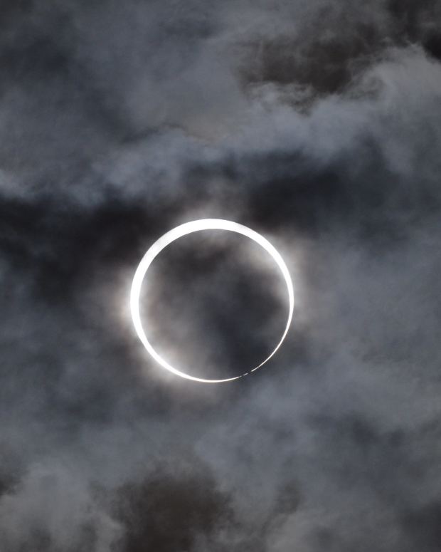 The annular solar eclipse on May. 21, 2012 in Hyogo, Japan.