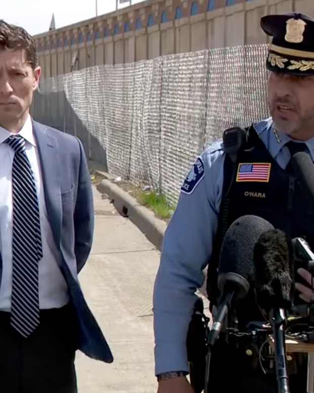 Minneapolis Mayor Jacob Frey and Police Chief Brian O'Hara.