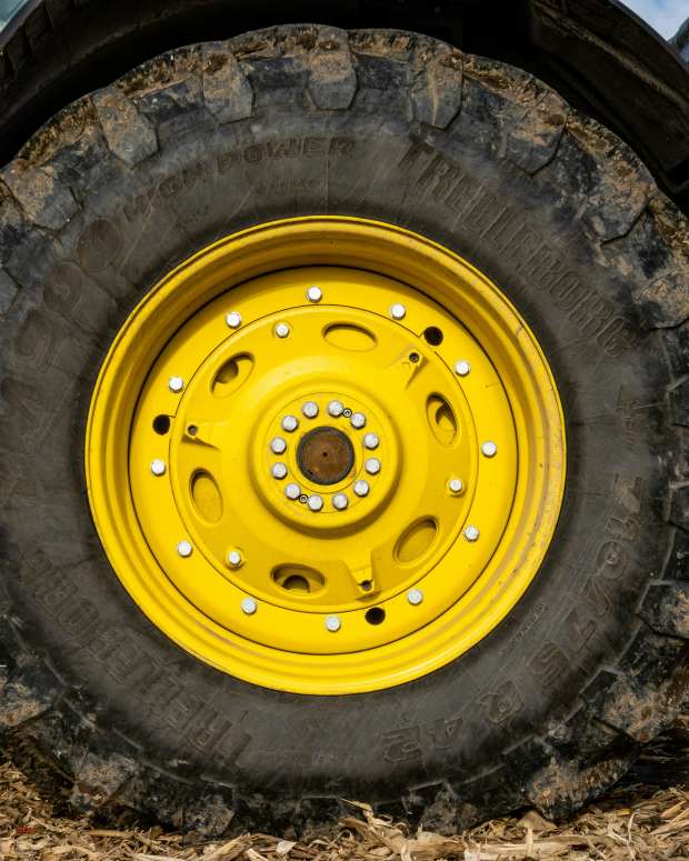 Tractor tire and wheel, farm