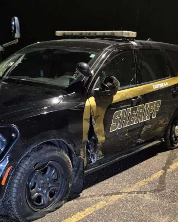 Polk County sheriff's office squad crash