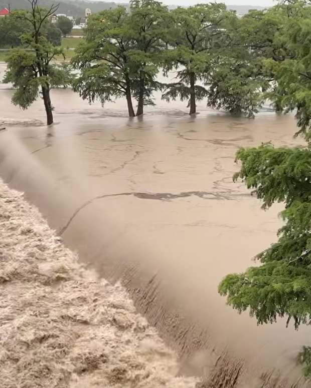 Flooding in Kerrville, Texas.