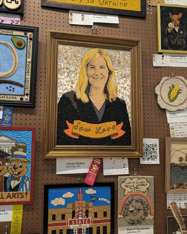 Melissa Hortman tribute seed art
