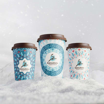 Winter Chill Iced Coffee Cup - Cariblue - Caribou Coffee