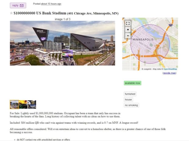 Vikings tickets! All home games! - tickets - by owner - event sale -  craigslist