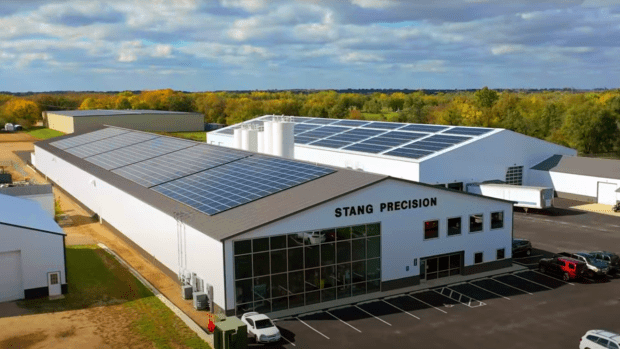 Stang Precision Paynesville Minnesota Solar Installation - All Energy Solar