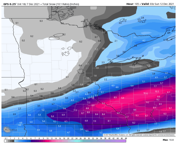 Surprising Snow Totals In Minnesota Tuesday Latest Track For Friday Snowstorm Bring Me The News