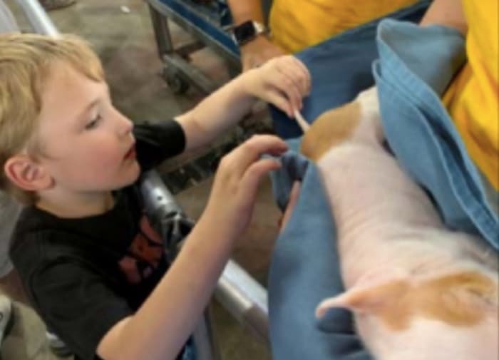 The boy, pictured at the Miracle of Birth Center.