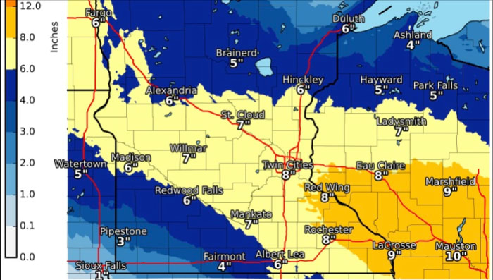 Winter Storm Warning Issued Twin Cities In The Bullseye Of The Snowstorm Bring Me The News 4511