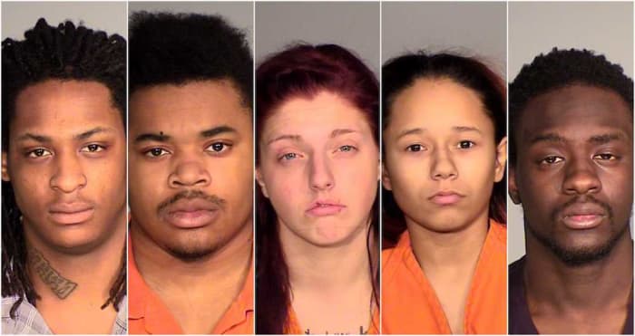 Zachary Dawson, Jewell Higgins-Terrell, Karyssa Lieffring, Alexis Schnacky and Theodore Hodges.