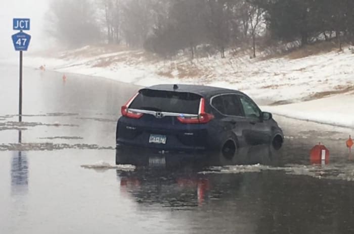flooding near Hastings