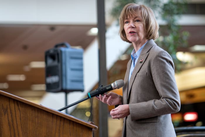 Minnesota's Sen. Tina Smith among 19 Democrats who vote to stop arming ...