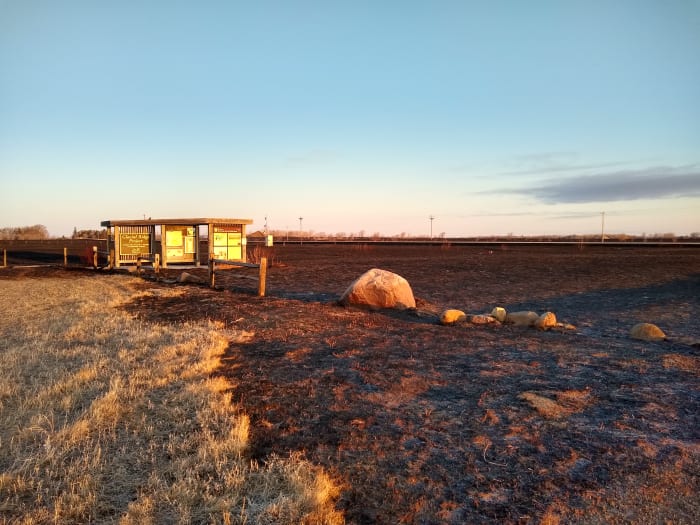 Fire-scorn land at Glacial Ridge National Wildlife Refuge Kiosks, three miles south of U.S. Highway 2 on State Highway 23.