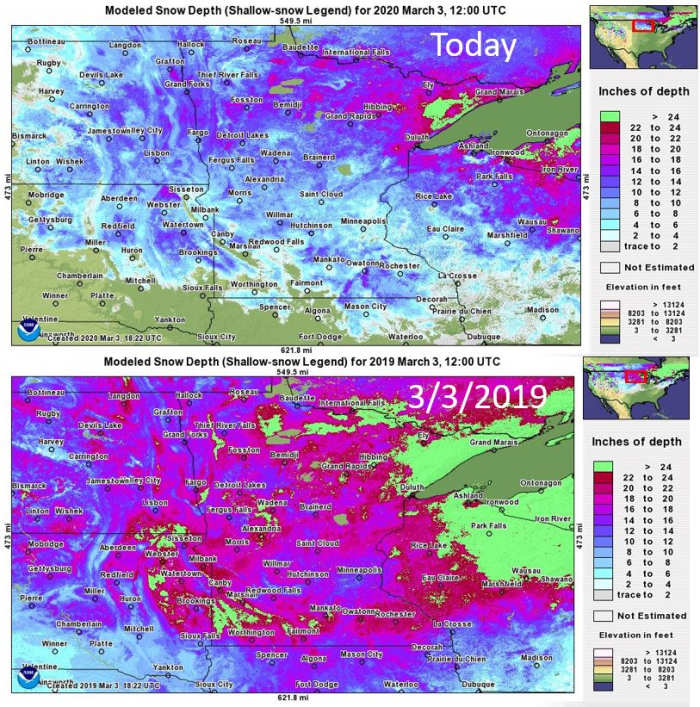 Warm temps this weekend could melt what's left of the snow in southern Minnesota Bring Me The News