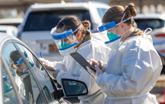 coronavirus, covid-19, drive-thru testing
