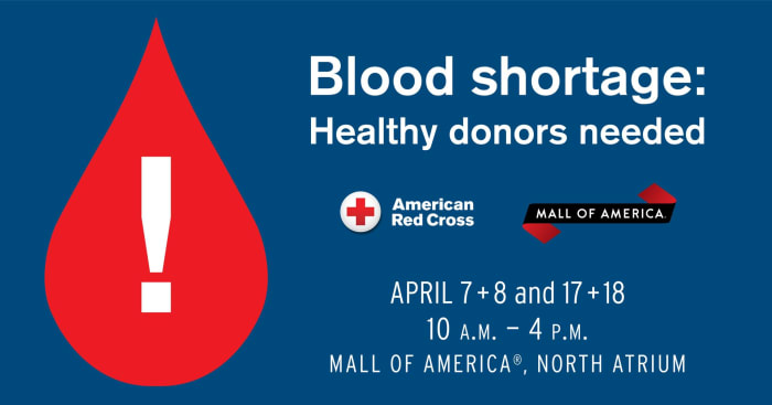 Mall of America to serve as donation site for critical blood shortage ...