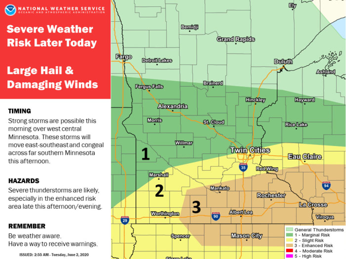 Severe weather update: Intense storms could erupt Tuesday afternoon in ...