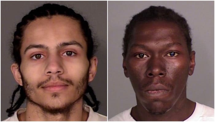 Devondre Trevon Phillips (left), pictured in 2012, and Terry Lorenzo Brown (right), pictured in 2020.