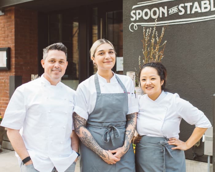 Gavin Kaysen, Alexandra Motz and Diane Moua