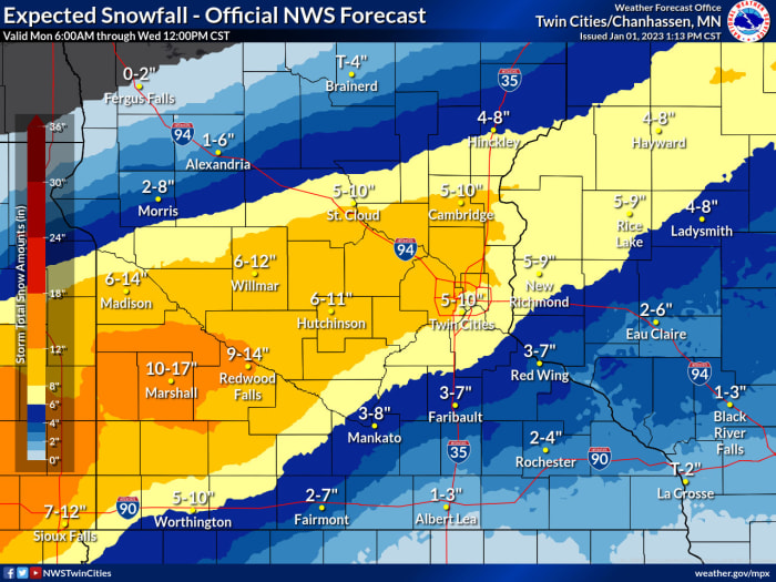 Winter storm and ice storm warnings issued in Minnesota Bring Me The News