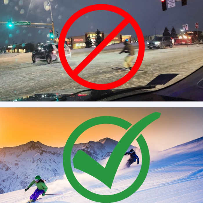 Minnesota man spotted 'carskiing'; person spotted driving in