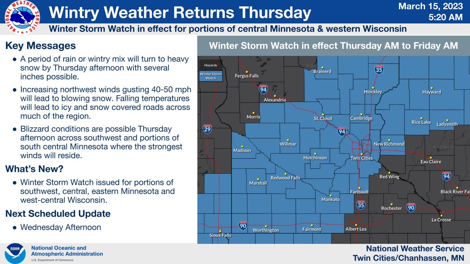 Winter storm watch: Heavy snow targeting Mankato, Twin Cities, St ...
