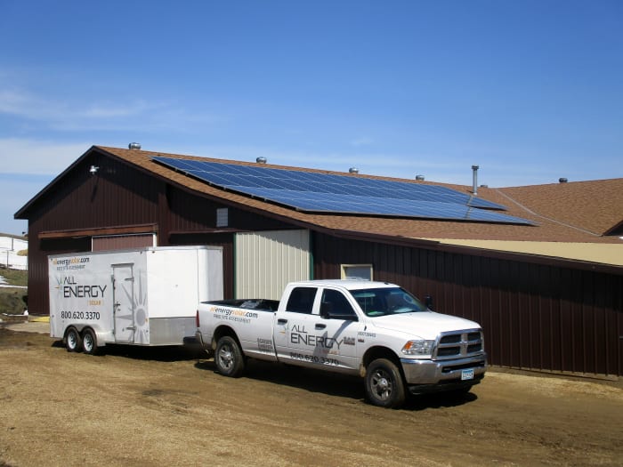 Nestled in the Saint Croix River Valley on about 250 acres, Afton Apple produces Minnesota-grown crops beyond apples, including raspberries, pumpkins, and more. Learn more about Afton Apple https://www.aftonapple.com/ and All Energy Solar large-scale projects