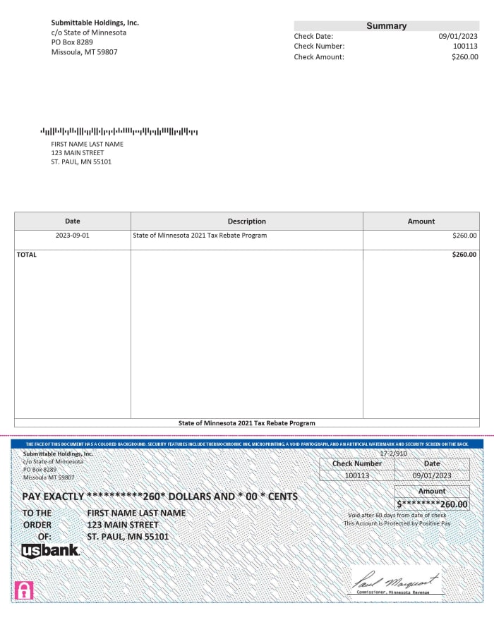 Minnesota rebate checks coming from... Montana? Here's why Bring Me