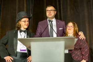 Fox 9's Jason Matheson led the festivities during the gala.