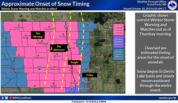 Grand Forks meteorologist: 'Highest snowfall forecast of my 30 year ...