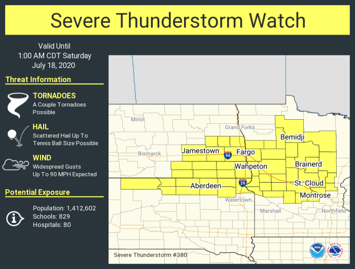 Severe thunderstorm watch now includes Twin Cities - Bring Me The News