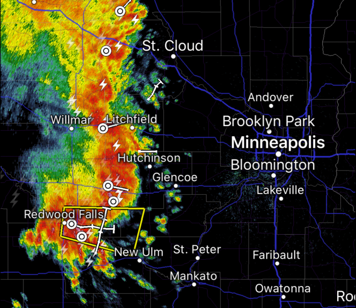 Line of strong storms impacting Minnesota Wednesday morning Bring Me