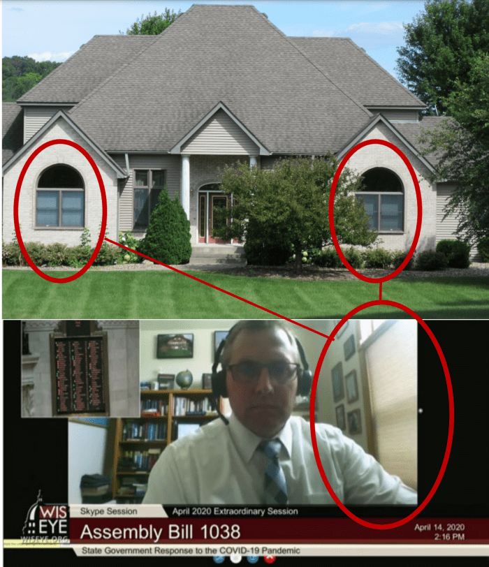 One of the complaints includes photos of Zimmerman appearing on video with windows consistent with the Clifton house