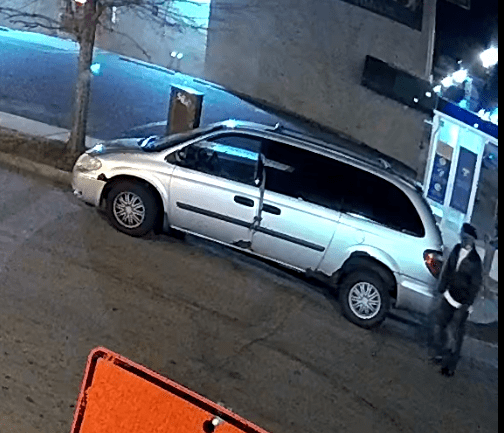 Police are asking for the public's help to locate the driver of this minivan that was involved in a hit-and-run in December.