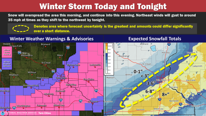 Here's How Much Snow Is Forecast To Fall In Minnesota Today - Bring Me ...