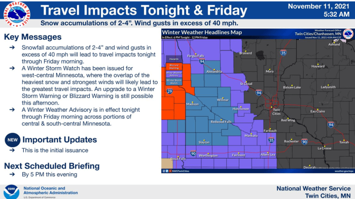 Here are the latest snow projections for Minnesota's first winter storm ...