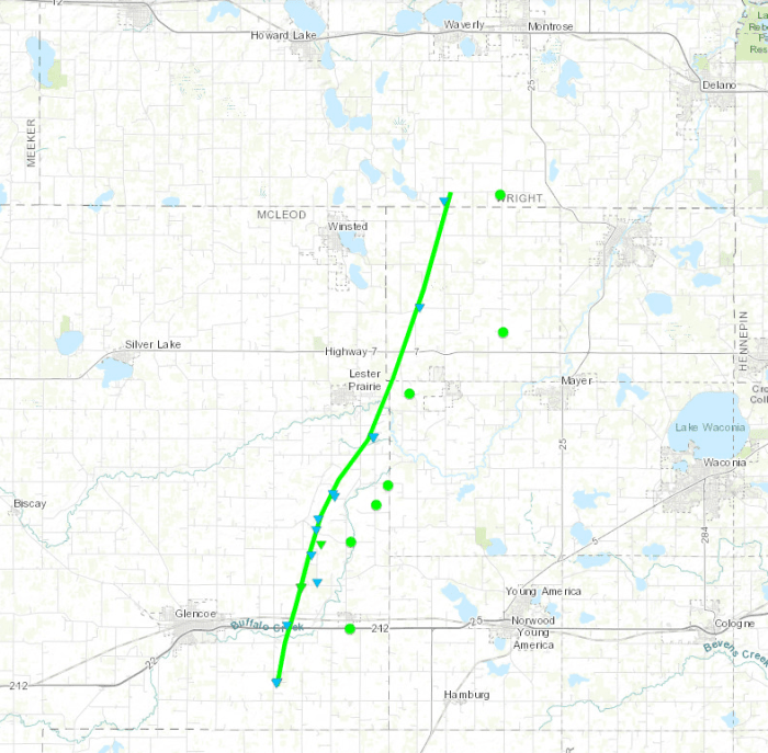 NWS releases maps of Memorial Day tornado tracks in Minnesota Bring