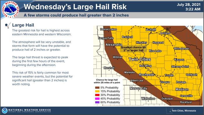 Rare moderate risk – level 4 of 5 – for severe storms in Minnesota ...