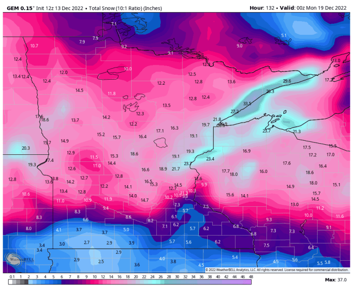 Latest on how much snow storm could dump on Minnesota Bring Me The News
