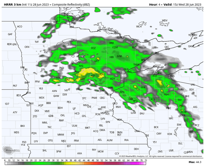 Severe threat shifts east; awful air quality in Twin Cities Wednesday