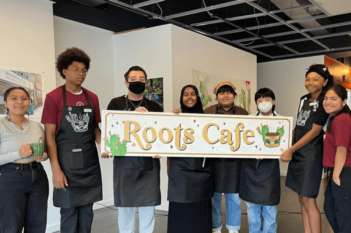 Roots Cafe opened in July inside the Indigenous Roots Cultural Arts Center. Photo courtesy of Reyna Day.