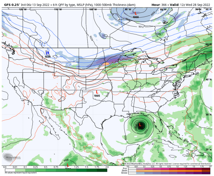 The 12z run from the American model shows a snowstorm over Minnesota on Sept. 28. It is garbage.
