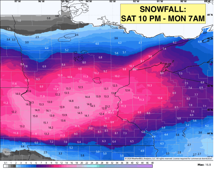 Sven Sundgaard forecast: 1-2 feet of snow possible in parts of MN ...