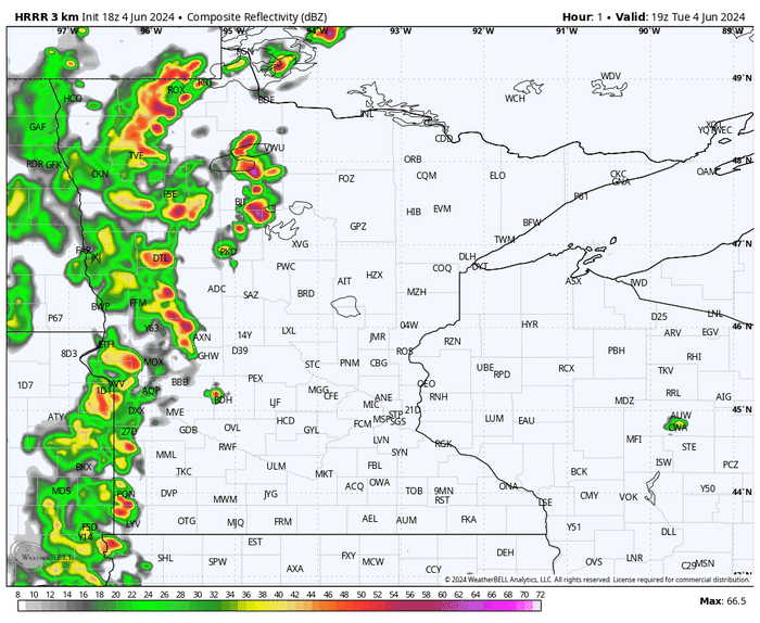 Severe thunderstorm watch issued ahead of developing line of storms