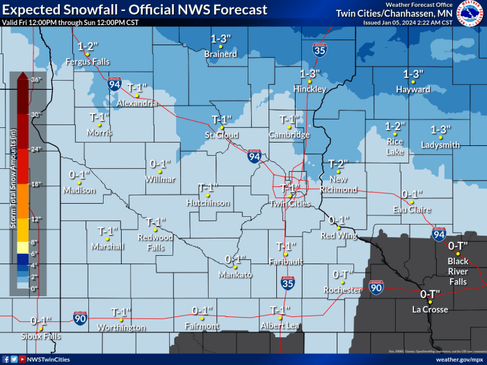 How much snow is expected in Minnesota this weekend? Bring Me The News