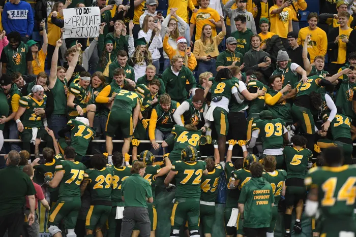 NDSU Bison celebrate their 10th national championship